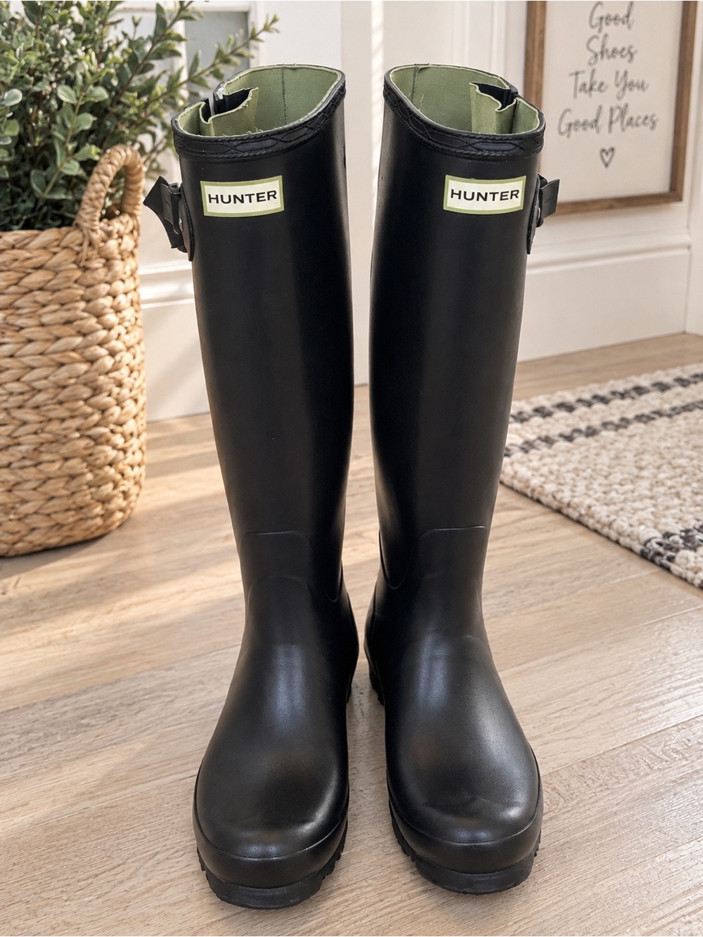 🖤 HUNTER Original Tall Rain Boots – Black – Women’s 9
